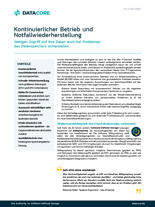 Kontinuierlicher Betrieb Und Notfallwiederherstellung Thumb
